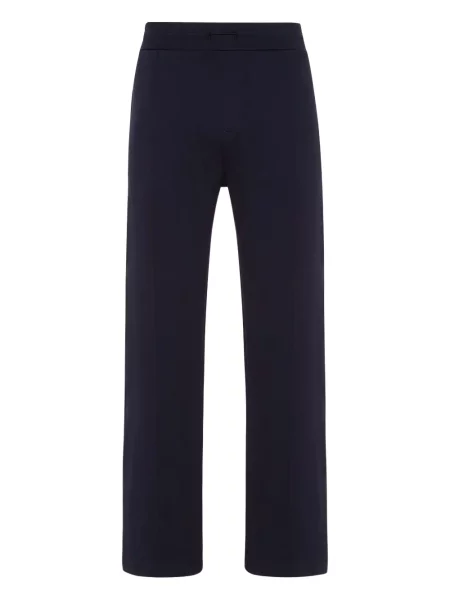 Pantaloni Billionaire cu broderie albastru