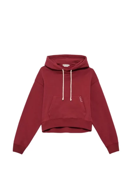 Hanorac cu glugă Jw Anderson cu broderie cu cordon roșu