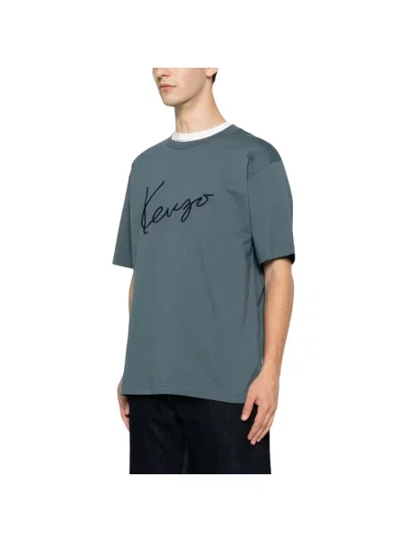 Koszulka Kenzo z logo niebieska