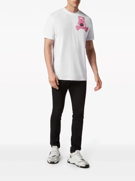 Teddy tričko Philipp Plein s potiskem bílé