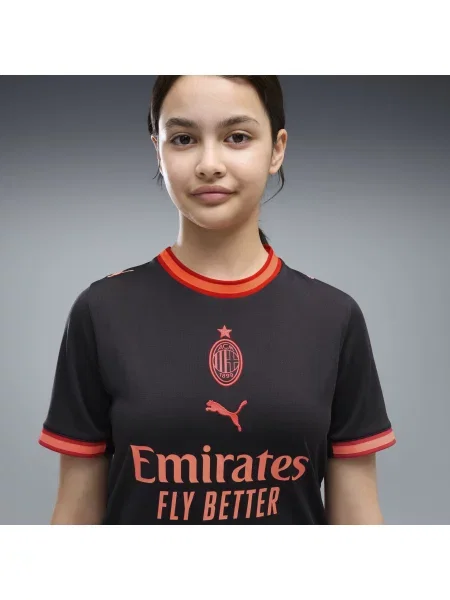 PUMA Młodzieżowa trzecia koszulka AC Milan Odzież szary