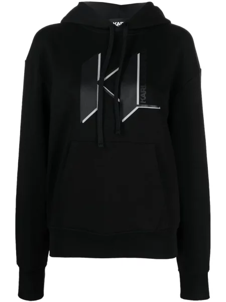 Pulover Karl Lagerfeld cu imagine negru