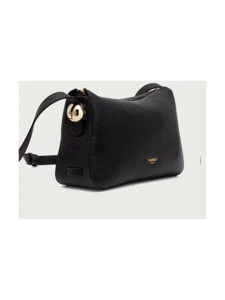 Twinset torebka crossbody z imitacji skóry czarna