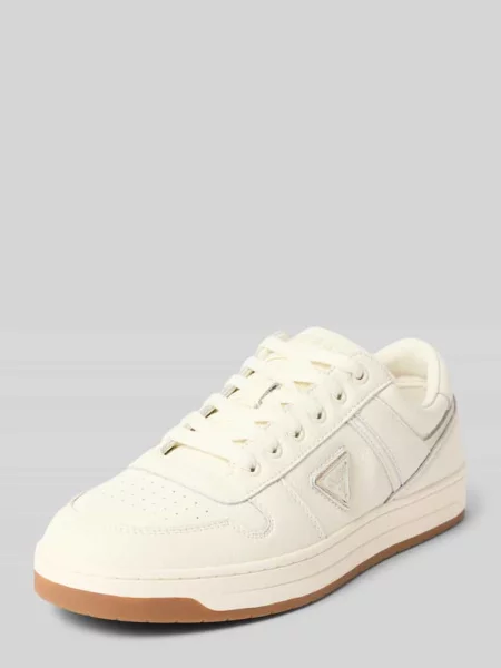 Sneakersy ze skóry z detalem z logo model UDDENT' Guess białe