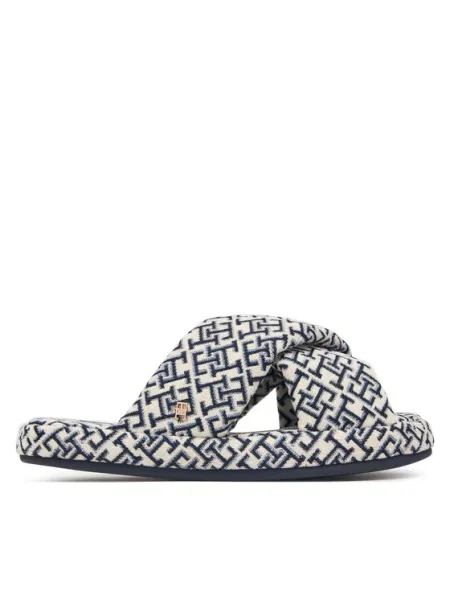 Tommy Hilfiger Kapcie Th Feminine House Shoes Monogram Kremowy