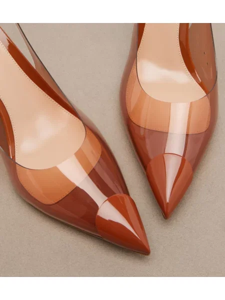 Pantofi cu toc Gianvito Rossi slingback maro