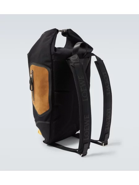 Rucsac Loewe din piele de căprioară negru