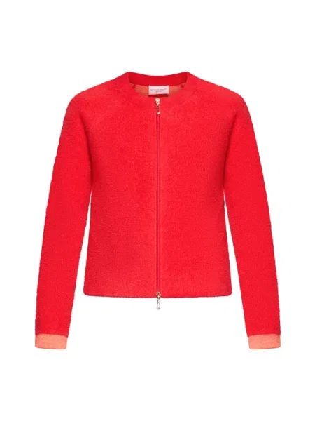 Kardigan Betty Barclay z krótkim rękawem czerwony