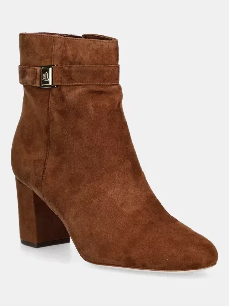 Botine Lauren Ralph Lauren din piele maro