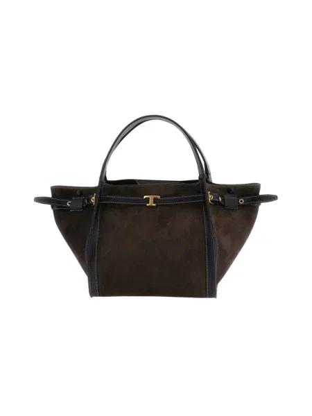 Shopperka Tod's skórzana brązowa