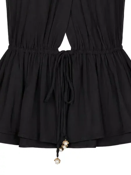 Top Taylor cu gât halter negru