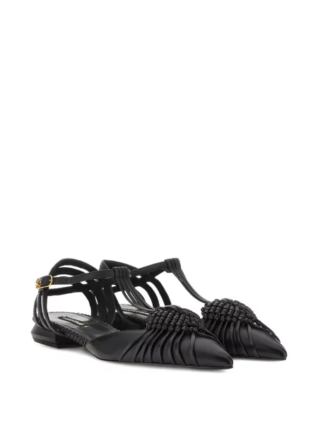 Pantofi cu toc Roberto Cavalli fără toc negru