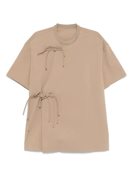 Krótka koszulka Jnby brązowa