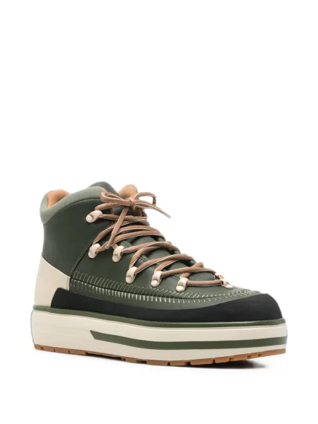 Fűzős csipkés sneaker Brixia zöld