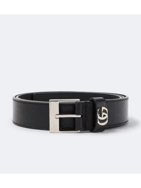 Cu centură curea Gucci din piele negru