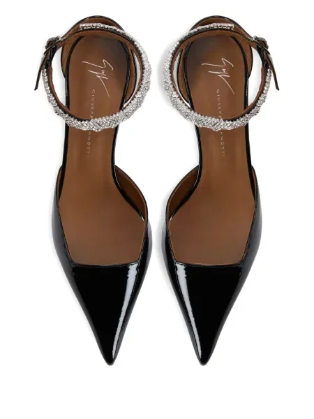 Pantofi cu toc Giuseppe Zanotti de cristal negru