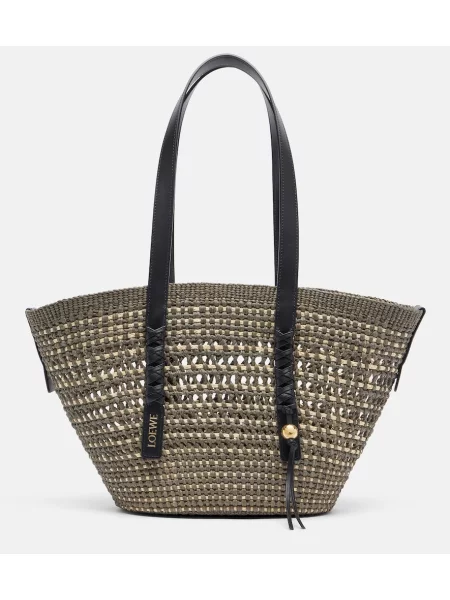 Geantă Loewe țesută verde