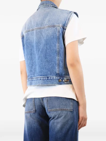 Vestă denim Me+em albastru