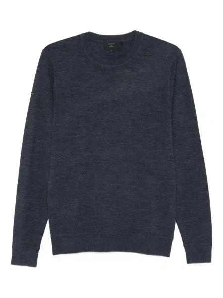 Pulover Superdry cu decolteu rotund albastru