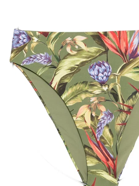 Bikini Farm Rio cu model floral cu imagine verde
