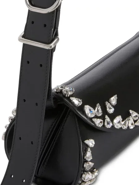 Geantă Jil Sander de cristal negru