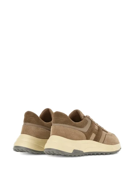 Sneakerși Hogan din piele de căprioară maro