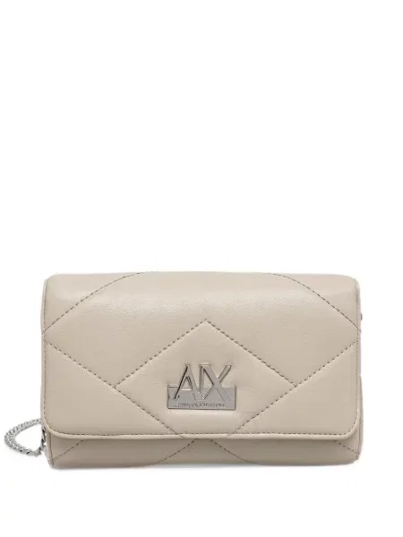 Καπιτονέ τσάντα χιαστί Armani Exchange με αυτόγραφο