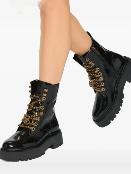 Botine Kurt Geiger London din piele de lac negru
