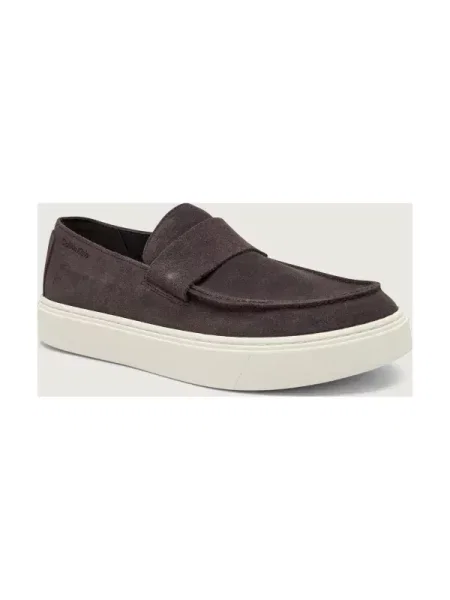 Calvin Klein Pantofi loafer | piele întoarsă gri