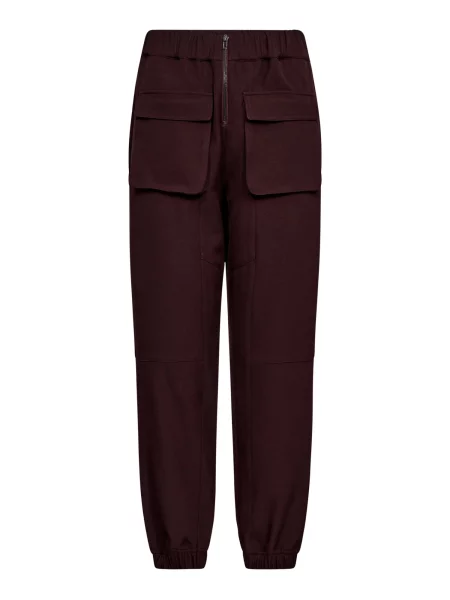 Co'couture Pantaloni Luna vin roșu