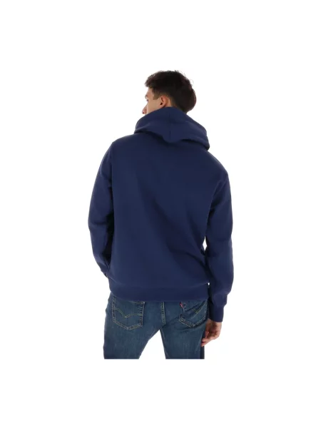 Bluza z kapturem Timberland z kapturem niebieska