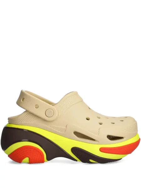 Чехли Crocs на платформе перфорация