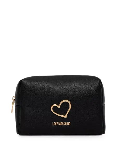 Torbica Love Moschino s uzorkom srca crna