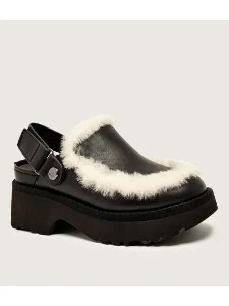 UGG papuci Esmee Leather Clog negru