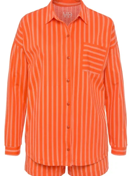 VIVANCE Pijama portocaliu alb