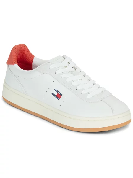 Béleletlen félcipő Tommy Jeans fehér
