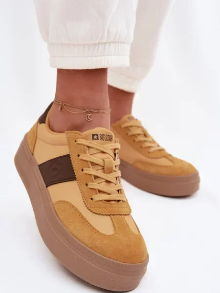 Teniși Big Star Shoes din piele maro
