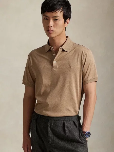 Tricou polo Polo Ralph Lauren maro