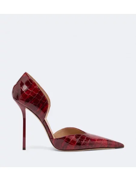 Pantofi cu toc Victoria Beckham din piele roșu