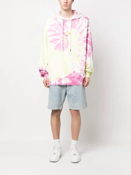 Raštuotas tie-dye kaklaraištis Gcds geltona