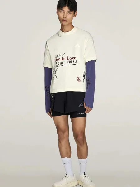 T-shirt adidas x Song For The Mute Running T-shirt UNISEX Cream White L biała