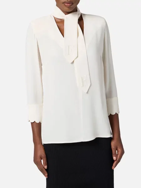 Блуза Elisabetta Franchi бежева