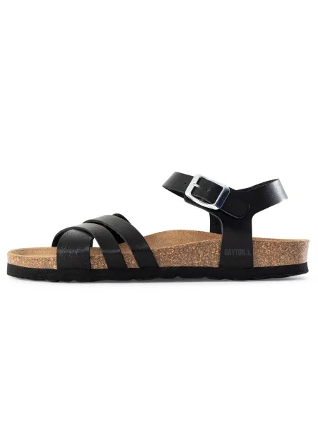 Bayton Sandale cu baretă Denia maro negru
