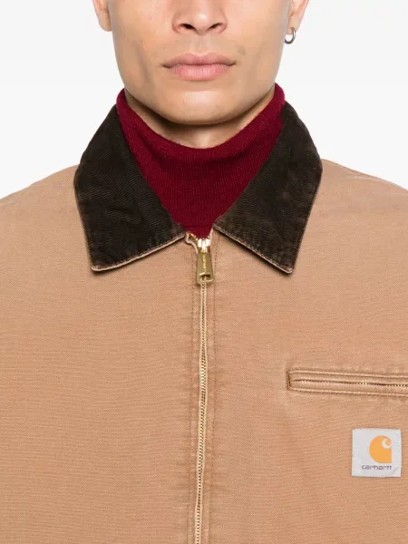 Яке Carhartt Wip от рипсено кадифе кафяво