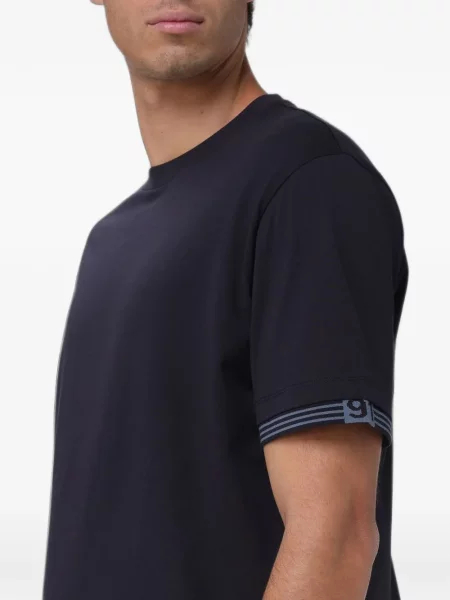 Tricou Armani Exchange cu decolteu rotund albastru