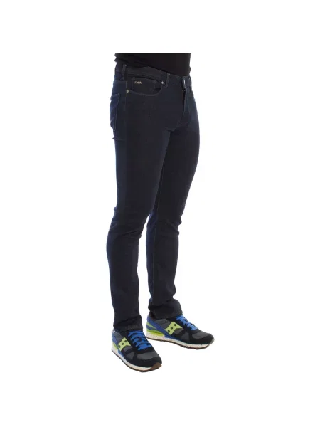 Pantaloni Emporio Armani albastru