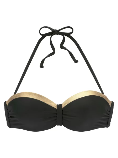 LASCANA Bikini zgornji del Elodie zlata črna