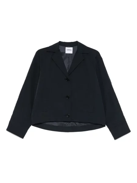 Geacă Aspesi din țesătură twill albastru