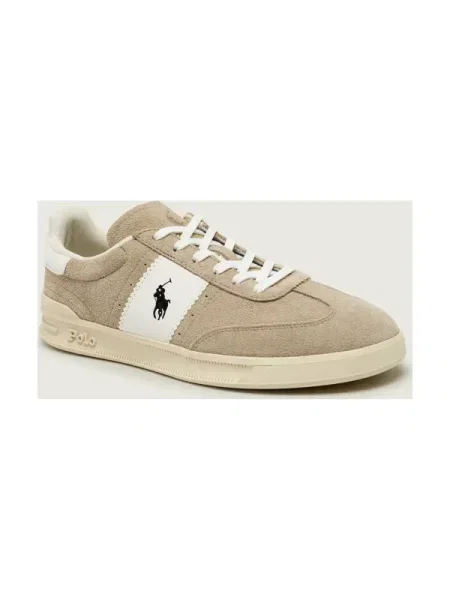 POLO RALPH LAUREN Sneakers tornacipő AERA | hasított bőr bézs