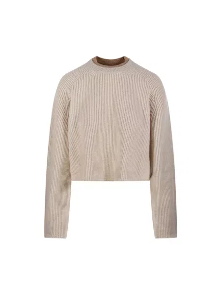 Sweter Max Mara wełniany beżowy